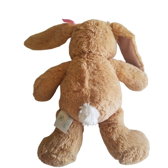 Build A Bear BABW Plush Stuffed Animal Brown Easter Bunny Rabbit Cotton Tail - Picture 6 of 10